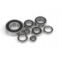 Chrome Ball Bearing  ABEC 3 , rubber shielded , 6X13X5 - 686-2RS, (4 pcs)