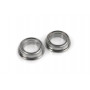 Chrome Ball Bearing  ABEC 3 , rubber shielded , 5X10X4 Flanged - MF105-2RS, (4 pcs)