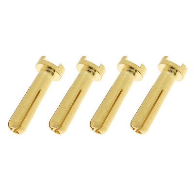Connector 4.0mm Gold Plated 90 Deg Male - 4 pcs - GF-1000-013