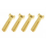 Connector 4.0mm Gold Plated 90 Deg Male - 4 pcs - GF-1000-013