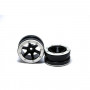 Beadlock Wheels PT- Slingshot Black/Silver 1.9 - MT0030BS