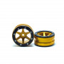 Beadlock Wheels PT- Slingshot Gold/Black 1.9 - MT0030GOB