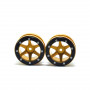 Beadlock Wheels PT- Slingshot Gold/Black 1.9 #1 - MT0030GOB