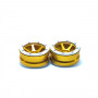Beadlock Wheels PT- Slingshot Gold/Silver 1.9 - MT0030GOS