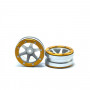 Beadlock Wheels PT- Slingshot Silver/Gold 1.9 - MT0030SGO
