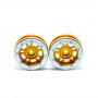 Beadlock Wheels PT- Distractor Gold/Silver 1.9 #1 - MT0040GOS