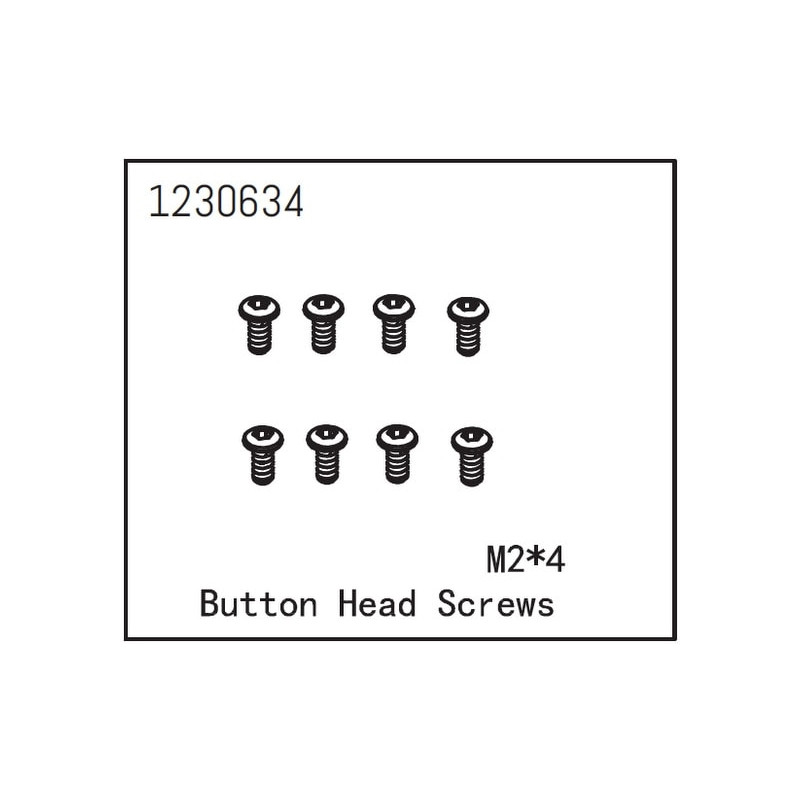 Button Head Screw M2x4