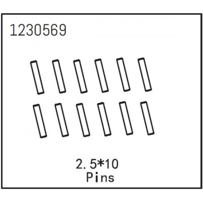 Pins 2.5x12