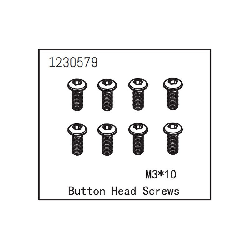 Button Head Screw M3x10