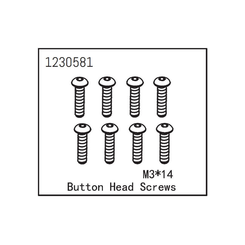 Button Head Screw M3x14