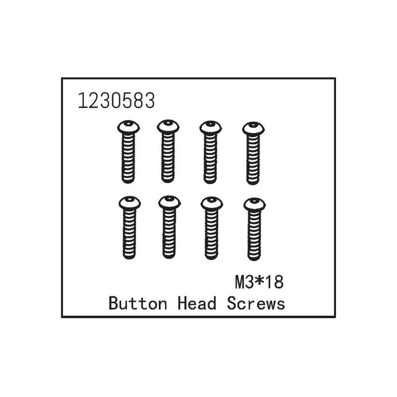 Button Head Screw M3x18