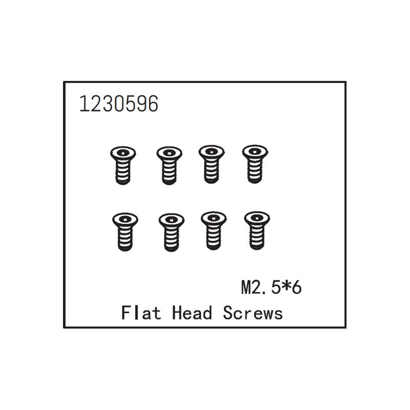 Flat Head Screw M2.5x6