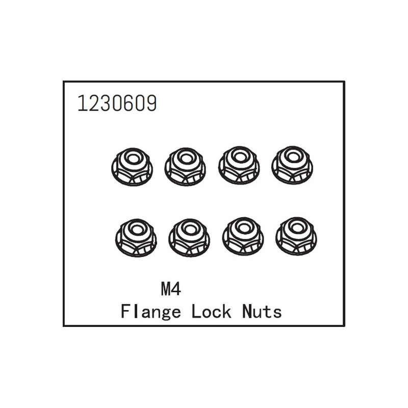 Flange Lock Nut M4