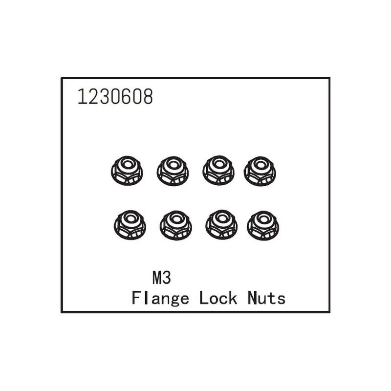 Flange Lock Nut M3