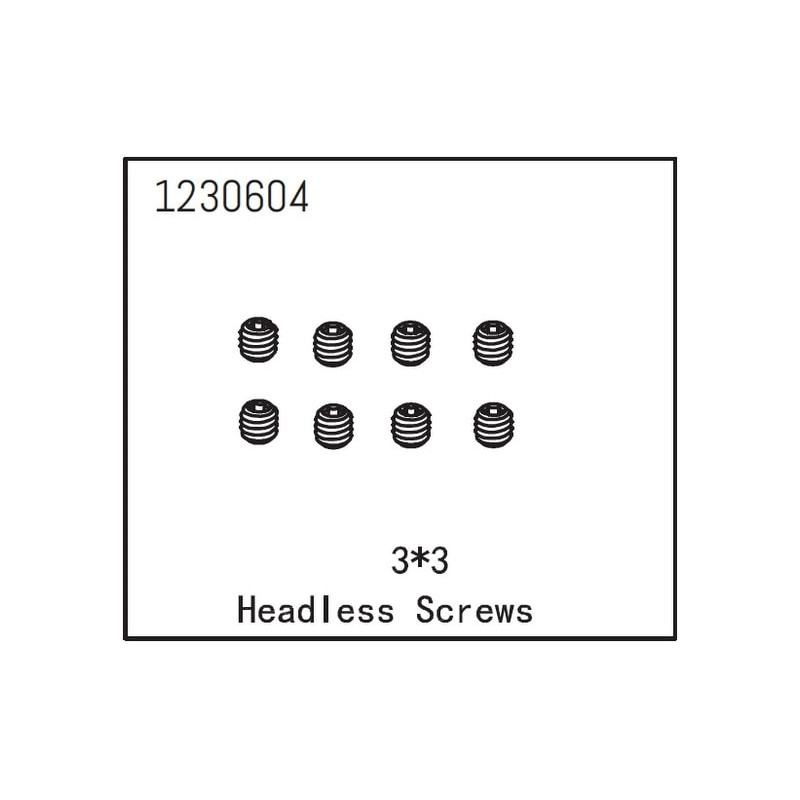 Headless Screw M3x3