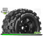 MFT ST-MCROSS 1:8 Stadium Truck Tire Set Mounted Sport Black