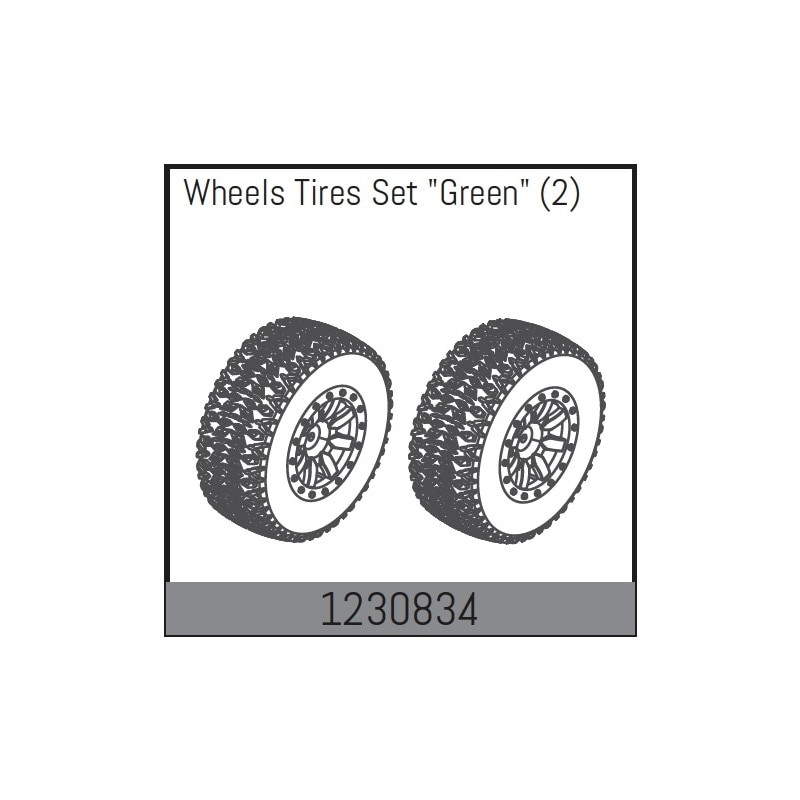 Wheel Set 110x45mm - Green