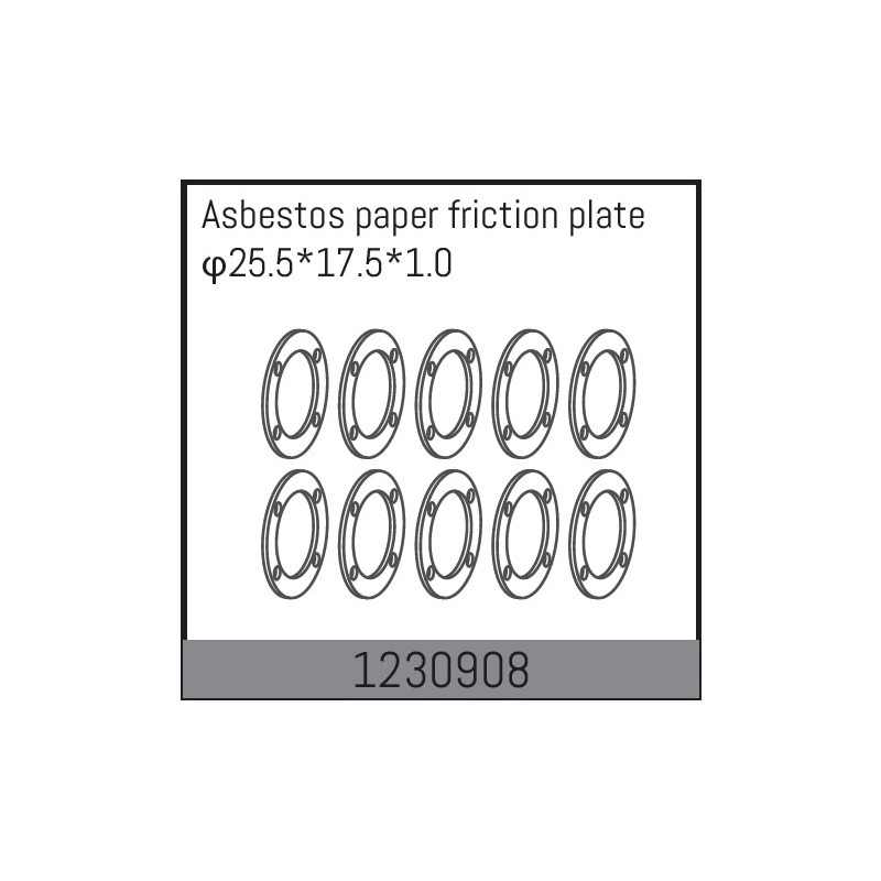 Differential paper gasket 25.5x17.5x1.0