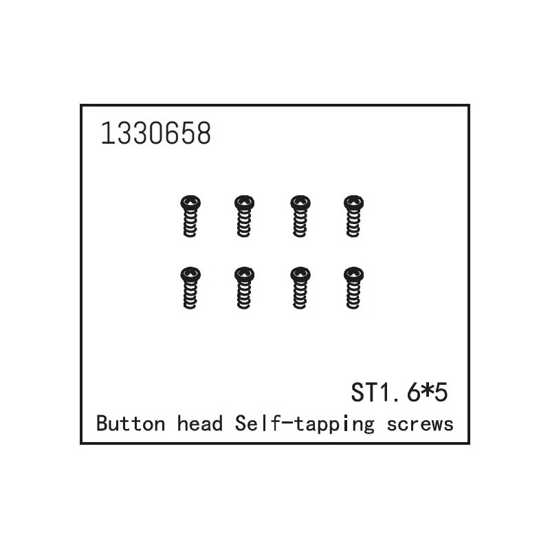 Button Head self-tapping Screws ST1.6x5