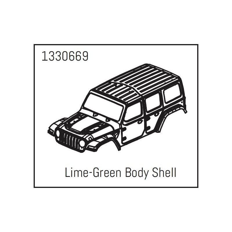 PC Body Shell Lime-Green - Yucatan