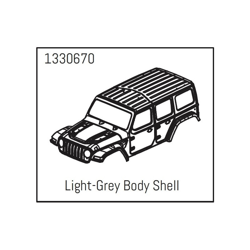 PC Body Shell Light-Grey - Yucatan