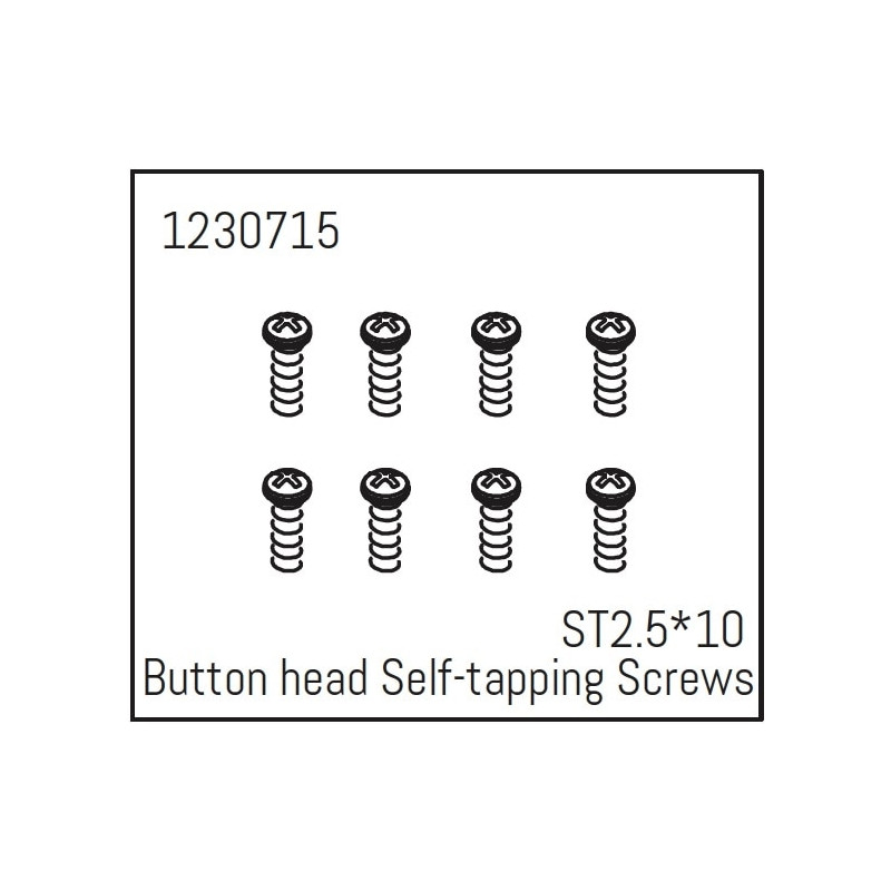 Button head Self-tapping screws ST2.5*10
