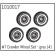 MT Crawler Wheel Set - grey 4 un