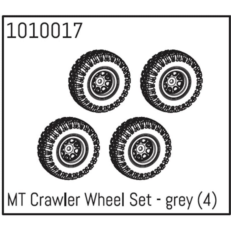 MT Crawler Wheel Set - grey 4 un
