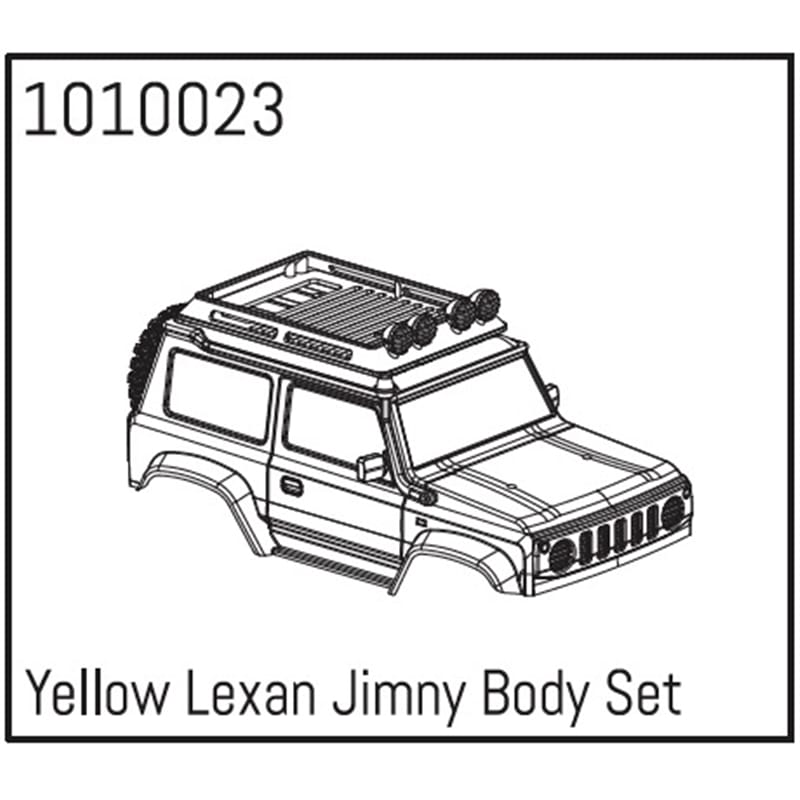 Yellow Lexan Jimny Body Set