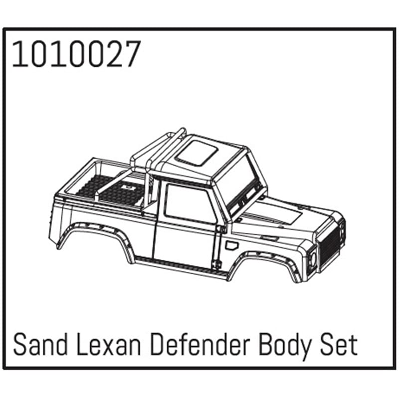 Sand Lexan Defender Body Set