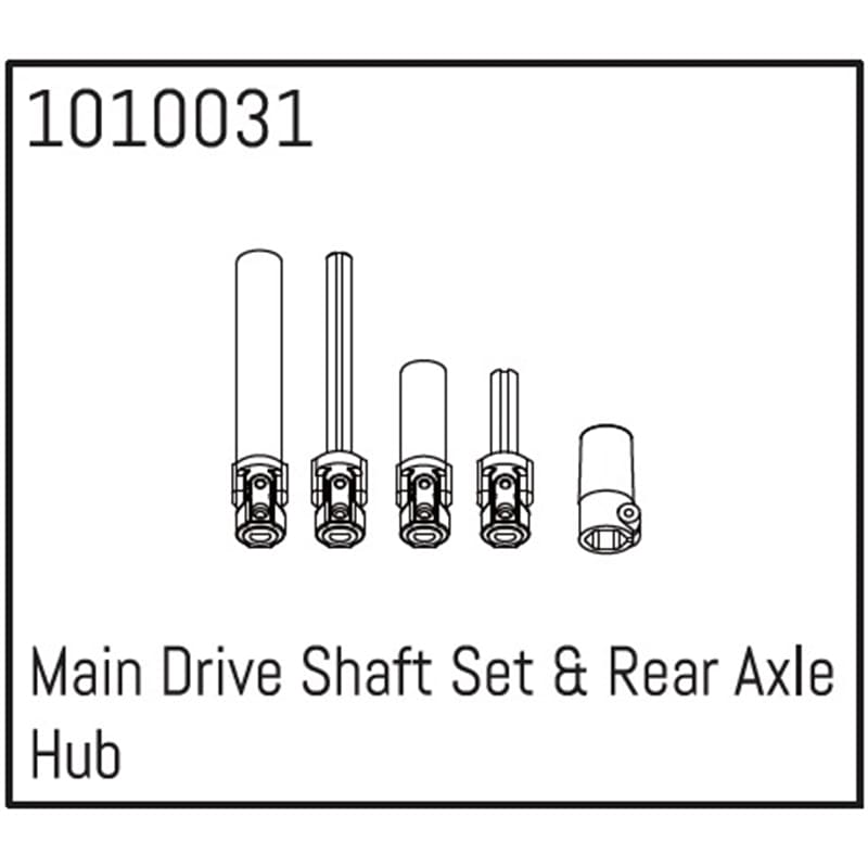 Main Drive Shaft Set & Rear Axle Hub