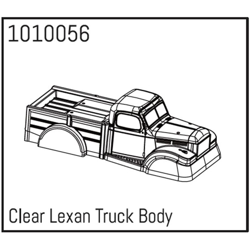 Clear Lexan Power Wagon Body
