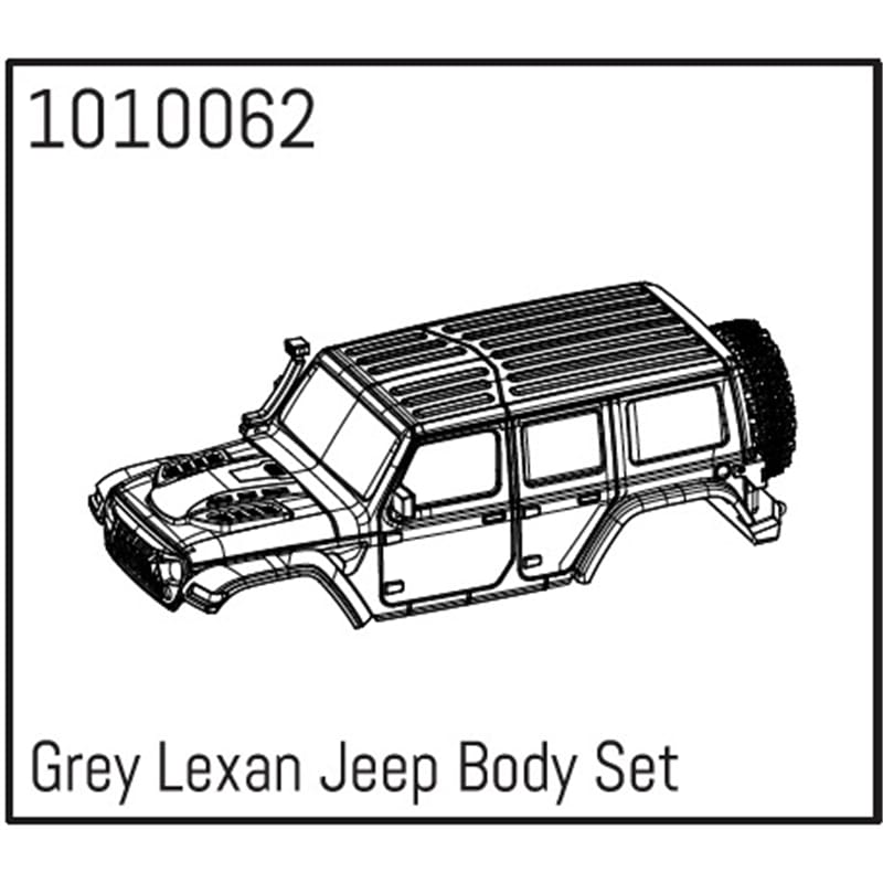 Grey Lexan Wrangler Body Set