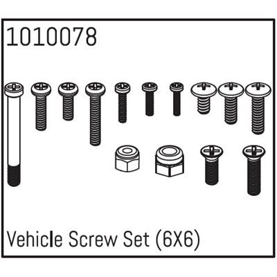 Vehicle Screw Set 6X6 un - 1010078