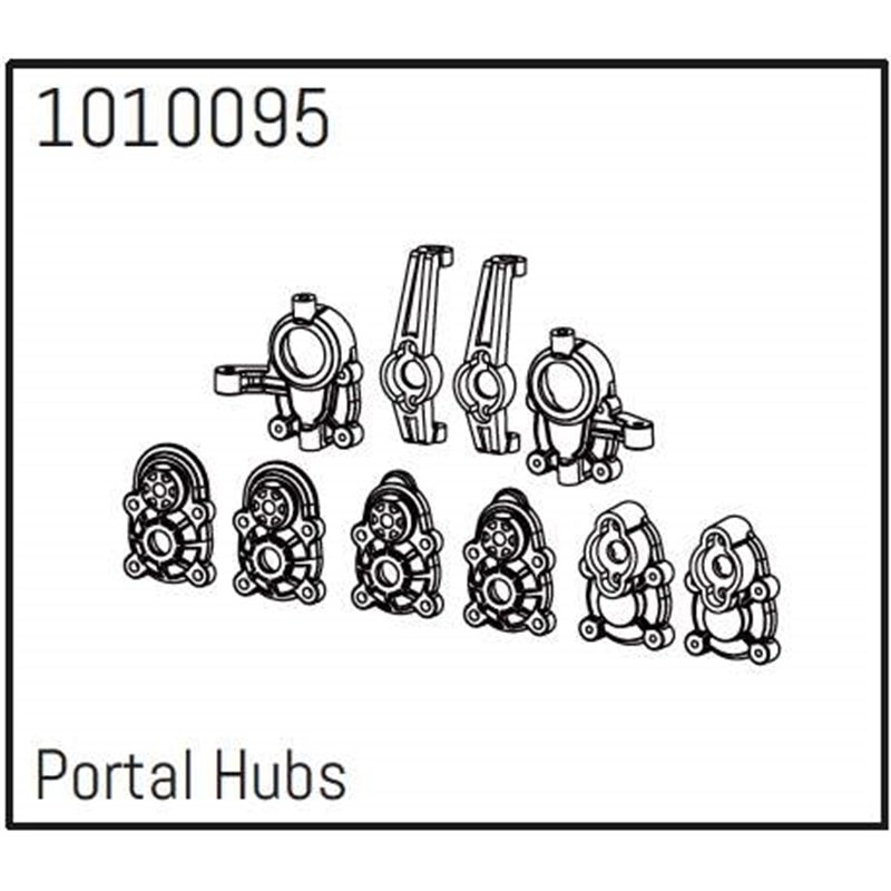 Portal Hub Set - PRO Crawler 1:18
